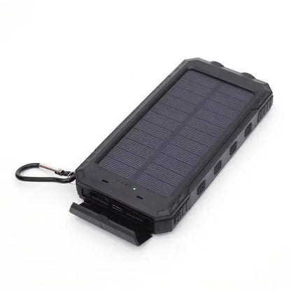 Three-Proof Compass Solar Charging Treasure Mobile Power Supply Chargeur Solaire 2024 Explosions 20000 Mah Flashlight